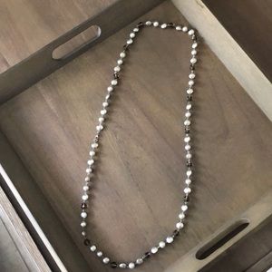 LOFT Silver Beaded Necklace
